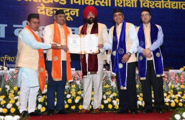 Pro. Raj Kumar Sharma D.Sc. (Doctor of Sciences) Honorary Degree conferred by the Governor.