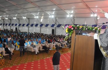 Governor addressing the 20th convocation ceremony organized at the University of Petroleum and Energy Studies (UPES), Vidhauli.