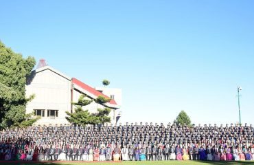 President Smt. Draupadi Murmu along with the Governor in a program organized at the Lal Bahadur Shastri National Academy of Administration campus with trainee officers.