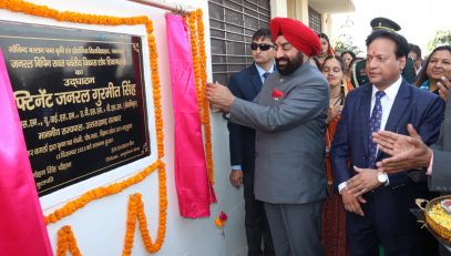 With deep regard, Governor Lt Gen Gurmit Singh (Retd) lays the foundation stone of General Bipin Rawat Research School at Crop Research Centre, Pantnagar.