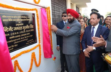 With deep regard, Governor Lt Gen Gurmit Singh (Retd) lays the foundation stone of General Bipin Rawat Research School at Crop Research Centre, Pantnagar.