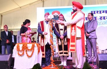 Governor Lt. Gen. Gurmit Singh (Retd.) inaugurates the convocation ceremony of Uttarakhand Ayurveda University