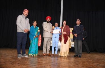 Governor Lt. Gen. Gurmit Singh (Retd) awarding the achievers at Raj Bhavan.