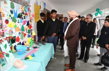 Governor appreciates the exhibition, which was organised for the Diamond Jubilee Celebrations at Moravian Institute.