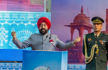 मध्यप्रदेश, इंदौर में नर्मदा साहित्य मंथन द्वारा आयोजित “भोज पर्व“ कार्यक्रम को संबोधित करते हुए राज्यपाल।