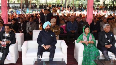 Governor on the occasion of program organized by Uttarakhand Rajya Nepali Bhasha Samiti, Dehradun at Garhi Cantt.