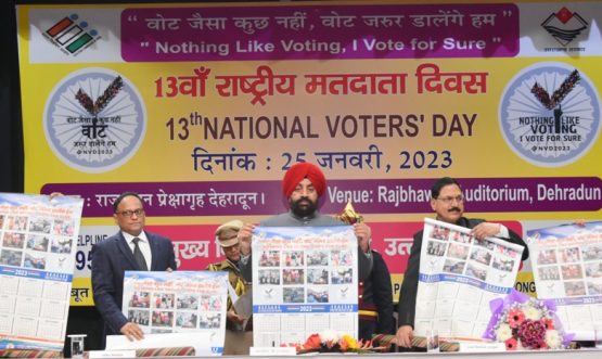 Governor releasing the calendar prepared by the Chief Electoral Officer's office.
