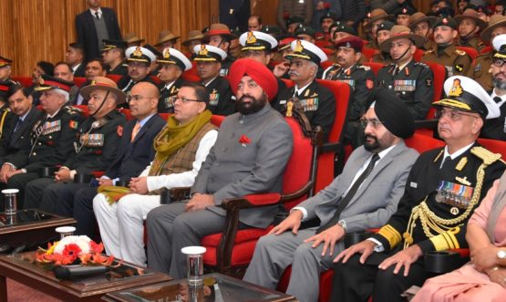 Governor interacts with guests, on the occasion of