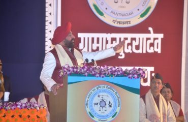 Governor addresses the 34th convocation ceremony held at GBPUT, Pantnagar, India's first Agricultural University and pioneer of the Green Revolution.