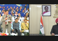 Governor virtually addressing the 113th All India Farmers Fair and Agriculture Exhibition of Govind Ballabh Pant University of Agriculture and Technology, Pantnagar from Rajbhaban Dehradun.;?>