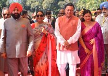 Governor and Chief Minister Pushkar Singh Dhami inaugurating the Vasantotsav-2023 at Raj Bhawan.;?>