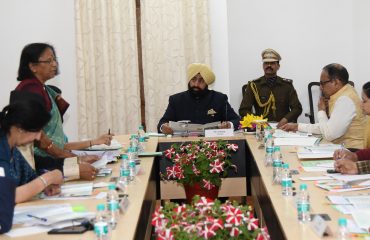 Governor participates in the 27th executive meeting, of the Uttarakhand State Child Welfare Council at Raj Bhawan.