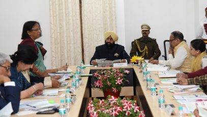Governor participates in the 27th executive meeting, of the Uttarakhand State Child Welfare Council at Raj Bhawan.