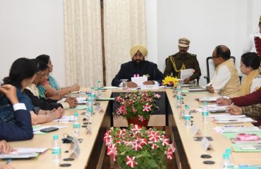 Governor participates in the 27th executive meeting, of the Uttarakhand State Child Welfare Council at Raj Bhawan.