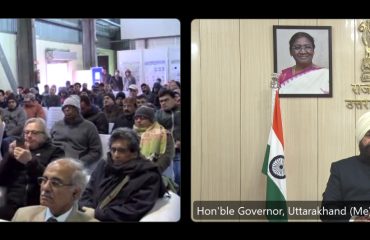 Governor Lt. Gen. Gurmit Singh (Retd) virtually inaugurates the 4m ILMT (International Liquid Mirror Telescope) set up at Aryabhatta Research Institute of Observational Sciences (ARIES), Nainital.