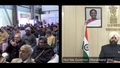 Governor Lt. Gen. Gurmit Singh (Retd) virtually inaugurates the 4m ILMT (International Liquid Mirror Telescope) set up at Aryabhatta Research Institute of Observational Sciences (ARIES), Nainital.