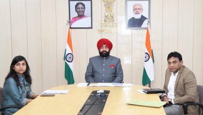 On the occasion of World Tuberculosis Day (World TB Day), Governor Lt. Gen. Gurmit Singh (Retd) participates virtually in the "One World TB Summit" program.