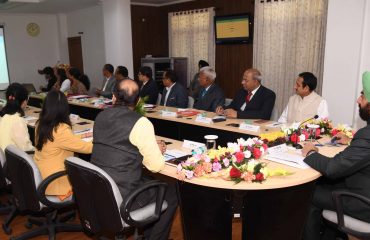 Governor Lt. Gen. Gurmeet Singh (Retd) at the launch of 'Uttarakhand College Affiliation Portal'.