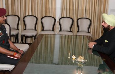 Col. Anshuman Bhadauria, Principal, Nehru Institute of Mountaineering (NIM) call on the Governor.
