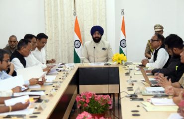 Governor Lt. Gen. Gurmit Singh (Retd) holding a meeting with senior officials of the government regarding the preparations for Uttarakhand Chardham Yatra at Raj Bhawan.