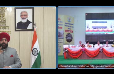 Governor virtually addressed the centenary celebrations of the establishment of Gurukul Ayurvedic College, Haridwar as Chief Guest, from Raj Bhawan.