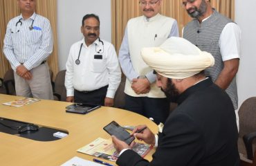 Governor launches the 'Chardham Sathi' mobile application of Swami Vivekananda Health Mission Society.