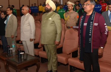 Former President Ram Nath Kovind and Governor Lt. Gen. Gurmit Singh (Retd) participate together in the 'Vipassana' camp program.