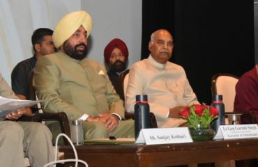 Former President Ram Nath Kovind and Governor Lt. Gen. Gurmit Singh (Retd) participate together in the 'Vipassana' camp program.
