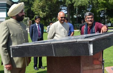Former President Ram Nath Kovind and Governor Lt Gen Gurmit Singh (Retd) visit the Lal Bahadur Shastri National Academy of Administration, Mussoorie.