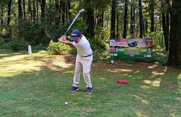 58 golfers participated on the first day of the tournament organized by Raj Bhawan Nainital Golf Club.