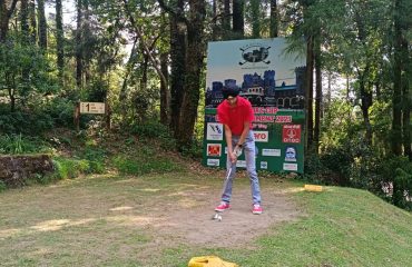 58 golfers participated on the first day of the tournament organized by Raj Bhawan Nainital Golf Club.