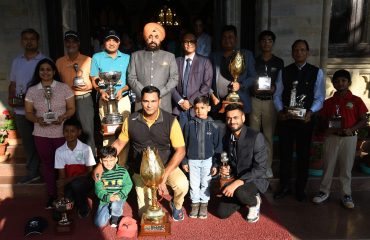 Governor with the winners of the 18th Governors Cup Golf Tournament.