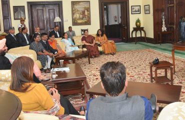 Governor participated in the program on the occasion of Goa State Foundation Day at Raj Bhawan, Nainital.