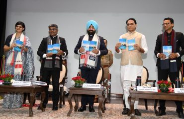 Governor releasing the book in a program organized at Lal Bahadur Shastri National Academy of Administration, Mussoorie.