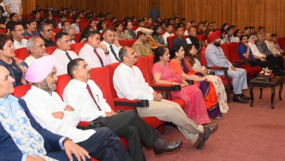 Governor participates in the book discussion program “Cyber Encounters” at Raj Bhawan Auditorium.