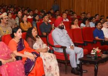 Governor participates in the book discussion program “Cyber Encounters” at Raj Bhawan Auditorium.;?>