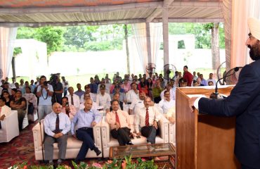 Governor Lt. Gen. Gurmit Singh (Retd) addresses the 19th Foundation Day program of UPNL.