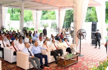 उपनल के 19वें स्थापना दिवस कार्यक्रम को संबोधित करते हुए राज्यपाल लेफ्टिनेंट जनरल गुरमीत सिंह (से नि)।