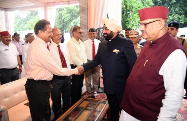 Governor Lt. Gen. Gurmit Singh (Retd) participates in the 19th Foundation Day program of UPNL at Garhi Cantt.