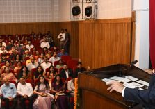 Governor Lt. Gen. Gurmit Singh (Retd) addressing the 