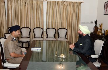 DGP Shri Ashok Kumar paid a courtesy call on Governor