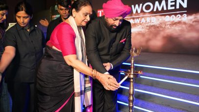 Governor Lt Gen Gurmit Singh (Retd) inaugurates the 'Times Women Achievers Award' program organized by The Times Group.