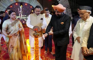 Governor Lt Gen Gurmit Singh (Retd) and Chief Minister Shri Pushkar Singh Dhami inaugurate the cultural evening organized on the occasion of Shri Krishna Janmashtami.