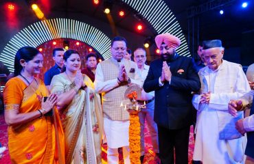 Governor Lt Gen Gurmit Singh (Retd) and Chief Minister Shri Pushkar Singh Dhami inaugurate the cultural evening organized on the occasion of Shri Krishna Janmashtami.