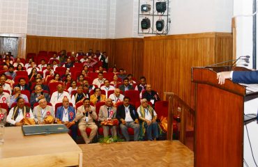 ‘‘औद्योगिक पुरोधाओं का सम्मान’’ समारोह को संबोधित करते हुए राज्यपाल लेफ्टिनेंट जनरल गुरमीत सिंह (से नि)।