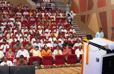 Governor Lt Get Gurmit Singh (Retd) addresses the program organized at Himalayan Cultural Centre, Garhi Cantt.