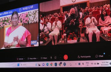 Governor Lt Gen Gurmit Singh (Retd) participates in the virtual launch program of “Ayushman Bhava” campaign by President Smt. Draupadi Murmu.