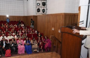 4Governor Lt Gen Gurmit Singh (Retd) addresses the program “Womenovator Creators Fest-2023”.