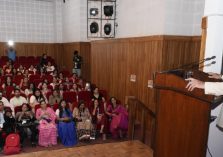4Governor Lt Gen Gurmit Singh (Retd) addresses the program “Womenovator Creators Fest-2023”.;?>