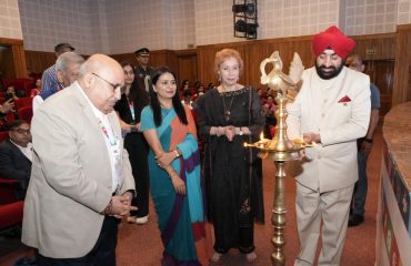 Governor Lt Gen Gurmit Singh (Retd) inaugurates the program “Womenovator Creators Fest-2023”.